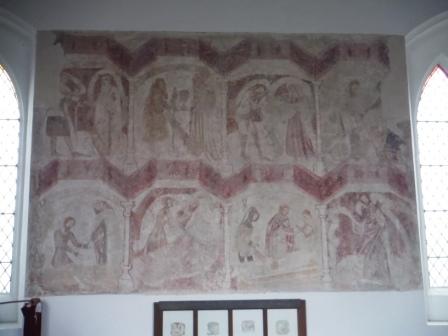 Wall painting - the seven acts of mercy