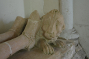 Lion at foot of tomb
